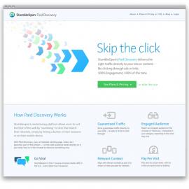 StumbleUpon Paid Discovery网页设计欣赏