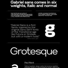 Gabriel Sans平面设计欣赏
