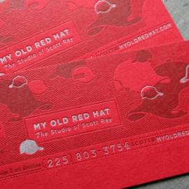 40张质感绝佳的印纹名片