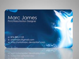 40款蓝色主题名片设计