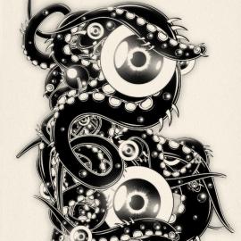 Cthulhentai Type夸张的字母设计