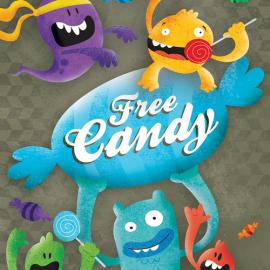 海报设计：怪物也可爱