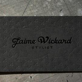 100款新鲜创意的黑色名片设计欣赏四