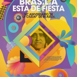 巴西利亚建城50年海报设计