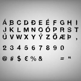 冰岛设计师Siggeir Hafsteinsson 创意字体设计