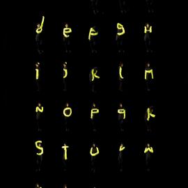 创意服装搭配字母字体设计Letterform for the Ephemeral