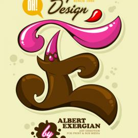 Albert Exergian简洁的几何元素海报设计（二）