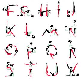 美女曲线：A-Z字母设计