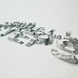 Lex Wilson创意3D字体设计