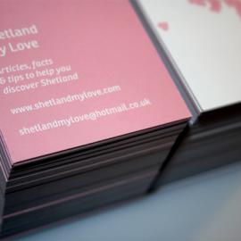 粉红色的名片 - 创意设计范例