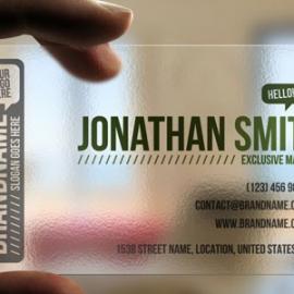 30款独特的透明名片设计