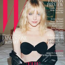 Emma Stone登陆时尚杂志《W》封面