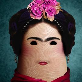 手指和头的创意摄影