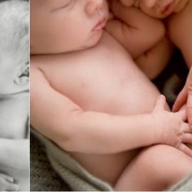 超级可爱的睡相的治疗系的婴儿