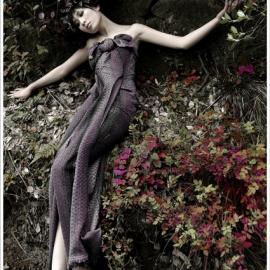 人像摄影作品---树色女人