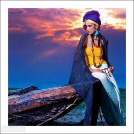 时尚摄影：天际落霞