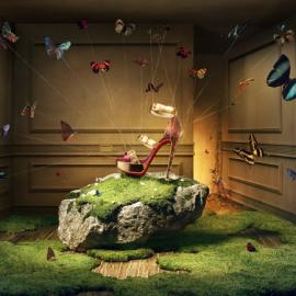 爱丽丝梦游记摄影联想（1）―Louboutin女鞋广告