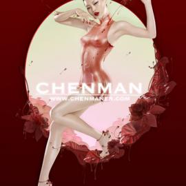 绝艳风情 陈曼美女艺术摄影海报