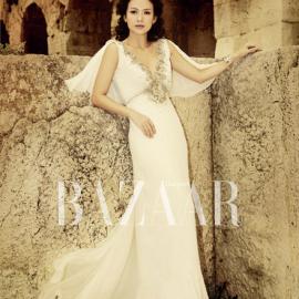 章子怡时尚大片 演绎雅典娜女神