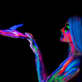 Colorblind彩色荧光人像创意摄影艺术