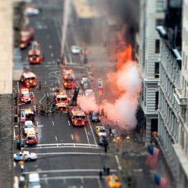 移轴摄影作品中的小人国