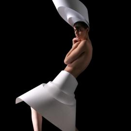 折纸时装摄影大片Mariaelisa Duque