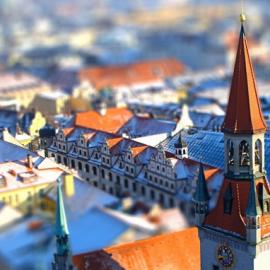 俯瞰中的美丽城市