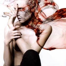 泼墨艺术妆容摄影