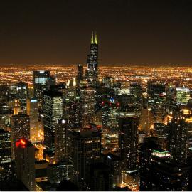 绚丽多彩的城市夜景摄影照片