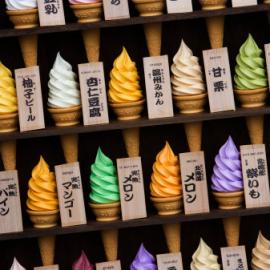 冰激凌的艺术照