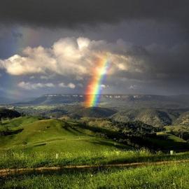 绝美的彩虹风光摄影
