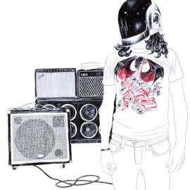 carine brancowitz圆珠笔手绘插画作品