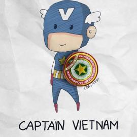 越南Nguyen Quang笔下的萌宝超级英雄