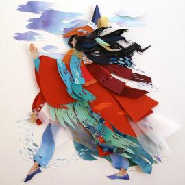 Morgana Wallace剪纸插画艺术作品