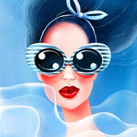 俄罗斯杂志Grazia 的星座插画