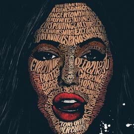 Peter Strain创意字体组成的肖像插画欣赏