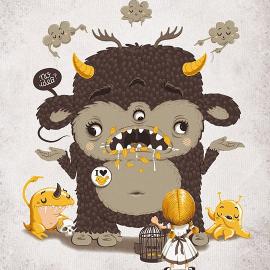 不同风格的怪兽插画欣赏