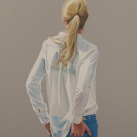 Sabine Liebchen人物背影绘画作品