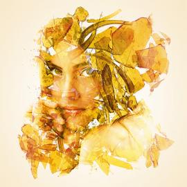 Alon Avissar设计的创意双重曝光肖像插画