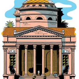 Palerme & Sicile旅游插画for Parisien Magazine