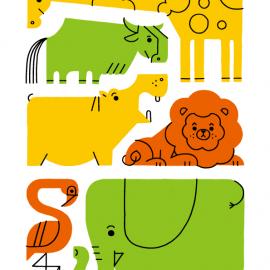 Shunsuke Satake的创意清新动物插画设计