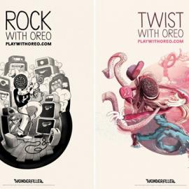 奥利奥Wonderfilled奇幻之旅广告推广插画