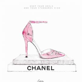 Natalie Lines的时尚珠宝和化妆品插画艺术