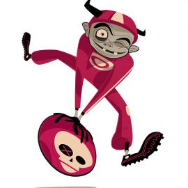 Brandon Johnson绘制的《Dodgeball!!》插画