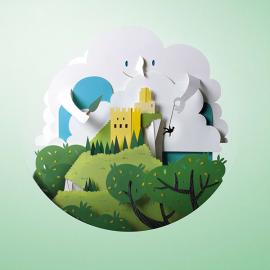 Calendar 2015 纸雕日历