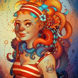 Geneva B漂亮的人物肖像插画欣赏