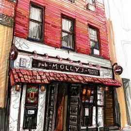 酒吧咖啡馆随笔速写