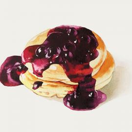 上海插画师AVA的水彩美食绘