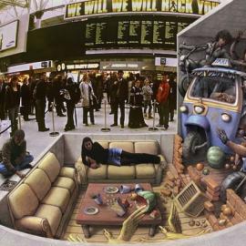 艺术家Kurt Wenner 3D立体互动街头涂鸦