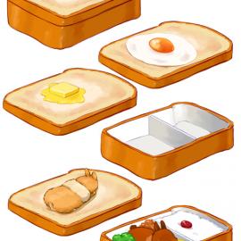 萌物小食-吃兔子丨画师らいらっく